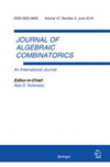 JOURNAL OF ALGEBRAIC COMBINATORICS封面